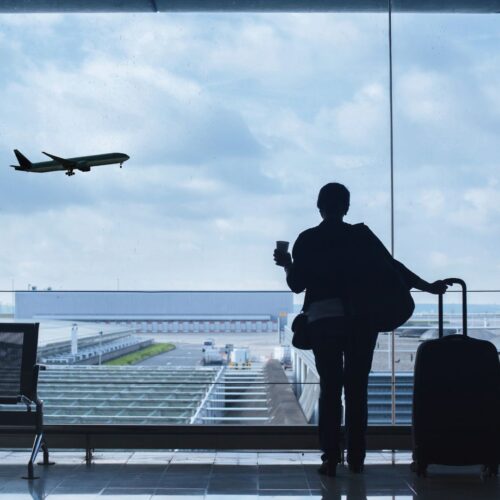 woman at airport
