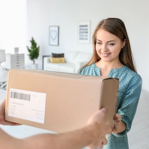 package being delivered