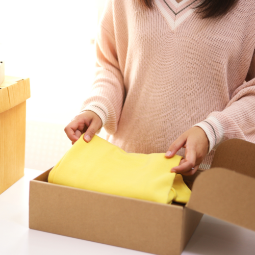 box being packed