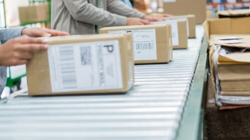 Mail packages.