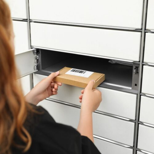 person getting their mail