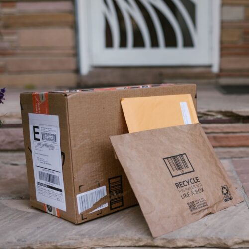 Packages on a doorstep