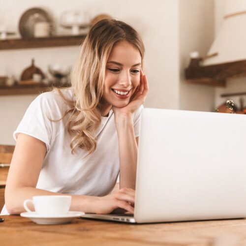 woman on laptop