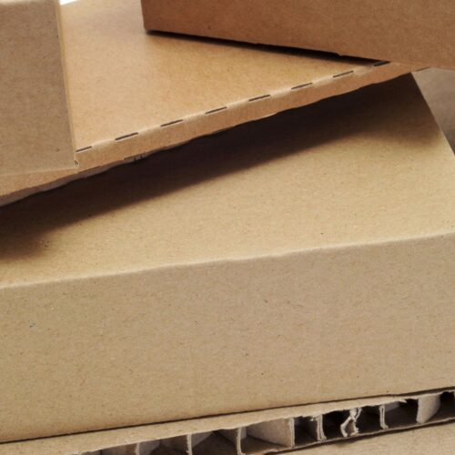 stack of cardboard boxes