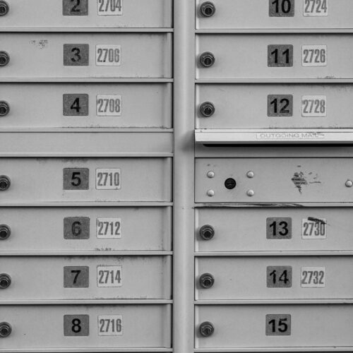 PO boxes