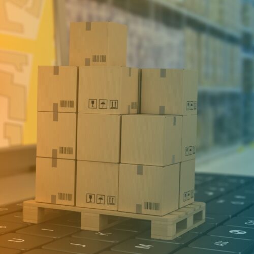 pallet of boxes