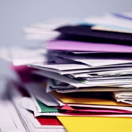stack of letters
